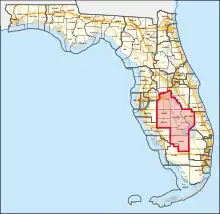 Description de l'image Florida's 18th congressional district (since 2023).svg.