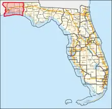 Description de l'image Florida's 1st congressional district (since 2023).svg.