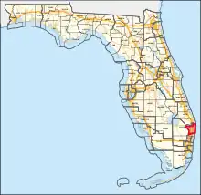 Description de l'image Florida's 22nd congressional district (since 2023).svg.