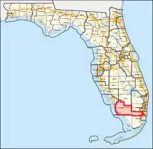 Description de l'image Florida's 26th congressional district (since 2023).svg.