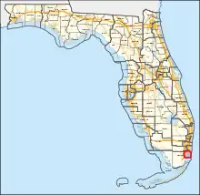 Description de l'image Florida's 27th congressional district (since 2023).svg.