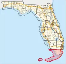 Description de l'image Florida's 28th congressional district (since 2023).svg.