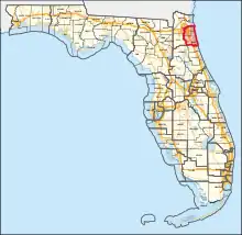 Description de l'image Florida's 5th congressional district (since 2023).svg.