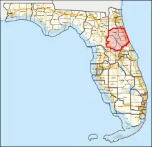 Description de l'image Florida's 6th congressional district (since 2023).svg.