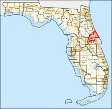 Description de l'image Florida's 7th congressional district (since 2023).svg.