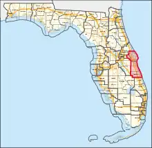 Description de l'image Florida's 8th congressional district (since 2023).svg.