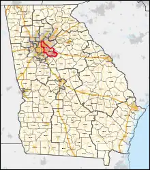 Description de l'image Georgia's 4th congressional district (since 2023).svg.