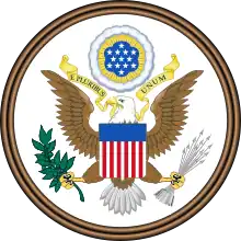Description de l'image Great Seal of the United States (obverse).svg.