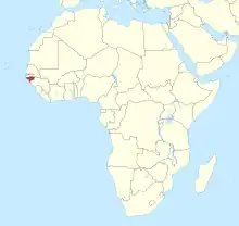 Description de l'image Guinea-Bissau in Africa (-mini map -rivers).svg.