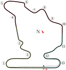 Tracé de la course