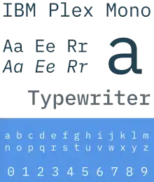 Description de l'image IBM Plex Mono sample.svg.