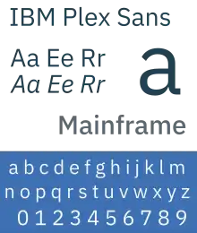 Description de l'image IBM Plex Sans sample.svg.