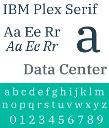 Description de l'image IBM Plex Serif sample.svg.