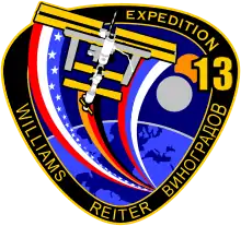 Description de l'image ISS Expedition 13 Patch with Reiter.svg.