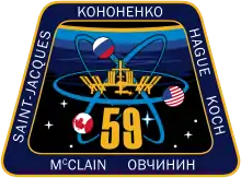 Description de l'image ISS Expedition 59 Patch.svg.