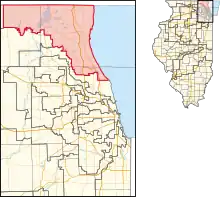 Description de l'image Illinois's 10th congressional district (since 2023).svg.