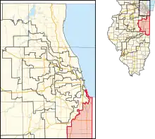 Description de l'image Illinois's 2nd congressional district (since 2023).svg.