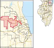 Description de l'image Illinois's 8th congressional district (since 2023).svg.