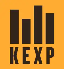 Description de l'image KEXP logo (black on orange).svg.