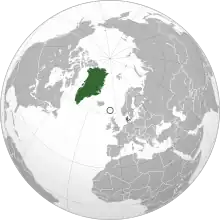 Description de l'image Kingdom of Denmark (orthographic projection).svg.