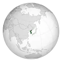 Description de l'image Korea (orthographic projection).svg.