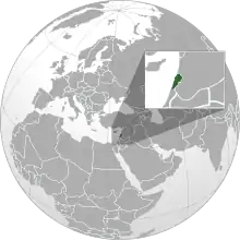 Description de l'image Lebanon (orthographic projection).svg.