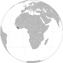 Description de l'image Liberia (orthographic projection).svg.