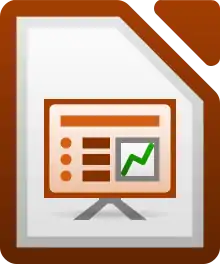 Description de l'image LibreOffice Impress icon 3.3.1 48 px.svg.