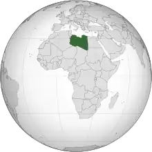 Description de l'image Libya (orthographic projection).svg.