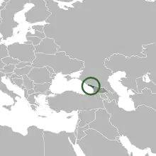 Description de l'image Location of the region of Abkhazia in Eastern Europe.svg.