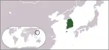 Description de l'image Locator map of South Korea.svg.