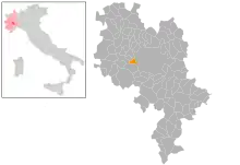Localisation de Baldichieri d'Asti