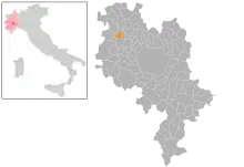 Localisation de Capriglio