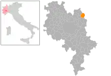 Localisation de Casorzo