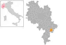 Localisation de Castel Boglione