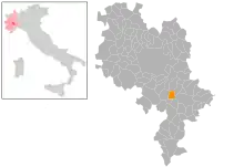 Localisation de Castelnuovo Calcea