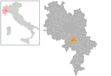 Localisation de Montegrosso d'Asti
