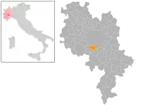 Localisation de Revigliasco d'Asti