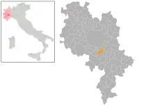 Localisation de Vigliano d'Asti