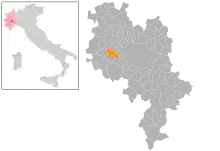 Localisation de Villafranca d'Asti