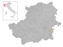 Localisation de Andezeno