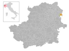 Localisation de Borgomasino