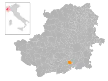 Localisation de Castagnole Piemonte