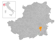 Localisation de Moncalieri