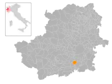 Localisation de Piobesi Torinese