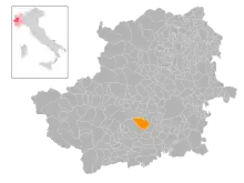 Localisation de Piossasco