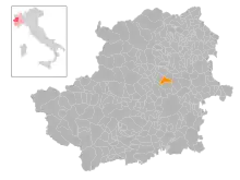 Localisation de San Maurizio Canavese