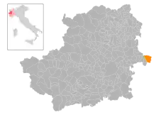 Localisation de Verrua Savoia