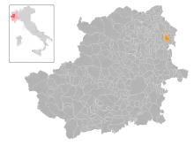 Localisation de Vestignè