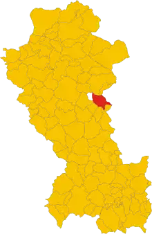 Localisation de Albano di Lucania